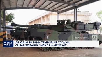 Video: AS Kirim 38 Tank Tempur Ke Taiwan, China Mencak-Mencak