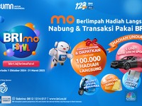 BRImo FSTVL 2024 Tebar Hadiah ke Nasabah BRI, Buruan Nabung Sekarang!