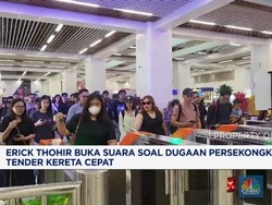 Erick Thohir Buka Suara Soal Dugaan Persekongkolan Tender Kereta Cepat