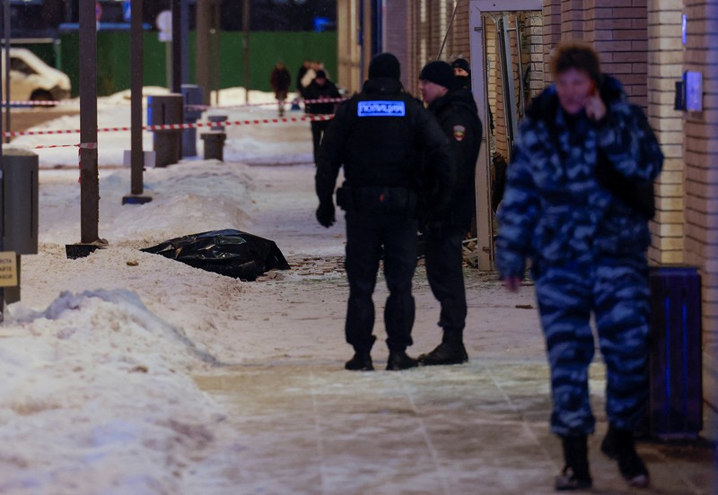 UKRAINE-CRISIS/MOSCOW-BLAST A view shows a scene of an explosion in which, according to Russia's investigative committee, Russian general Igor Kirillov, in charge of nuclear protection forces, and his assistant were killed, in Moscow, Russia December 17, 2024. REUTERS/Maxim Shemetov