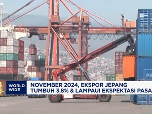  Tumbuh 3,8%, Capaian Ekspor November Jepang Lampaui Ekspektasi