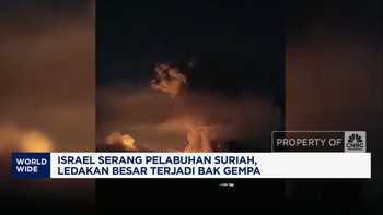 Video: Israel Serang Pelabuhan Suriah, Ledakan Besar Terjadi Bak Gempa