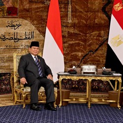 Gaya Prabowo Sambangi Presiden Mesir di Istana Kepresidenan Kairo