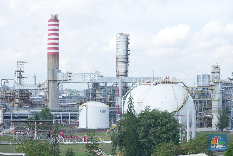 PT Pertamina (Persero) menyampaikan proyek Refinery Development Master Plan (RDMP) Balikpapan yang akan menjadi kilang paling modern di Indonesia ini ditargetkan selesai pada 2025 mendatang. (CNBC Indonesia/Adiandono)