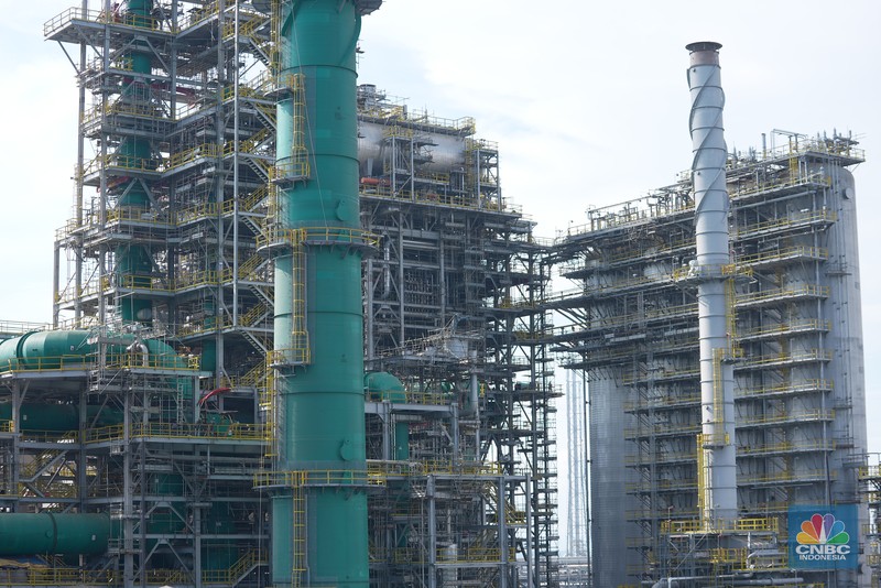 PT Pertamina (Persero) menyampaikan proyek Refinery Development Master Plan (RDMP) Balikpapan yang akan menjadi kilang paling modern di Indonesia ini ditargetkan selesai pada 2025 mendatang. (CNBC Indonesia/Adiandono)