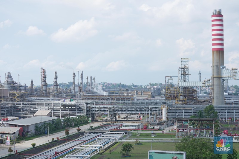 PT Pertamina (Persero) menyampaikan proyek Refinery Development Master Plan (RDMP) Balikpapan yang akan menjadi kilang paling modern di Indonesia ini ditargetkan selesai pada 2025 mendatang. (CNBC Indonesia/Adiandono)
