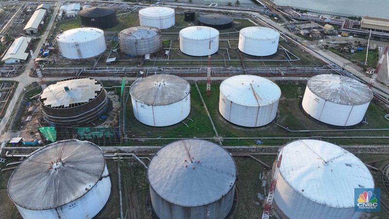 PT Pertamina (Persero) menyampaikan proyek Refinery Development Master Plan (RDMP) Balikpapan yang akan menjadi kilang paling modern di Indonesia ini ditargetkan selesai pada 2025 mendatang. (CNBC Indonesia/Adiandono)