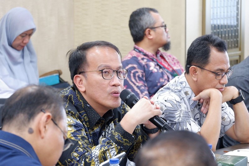 Rapat perdana Kelompok Kerja (Pokja) Devisa Hasil ekspor, Pokja Devisa Pembayarn Impor dan Pokja Sektor Jasa Desk Koordinasi Penerimaan Devisa Negara.  (Dok Kejagung RI)