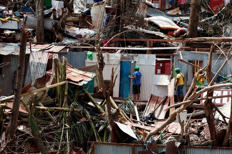 STORM-CHIDO/ A drone view shows the damage in the aftermath of Cyclone Chido, in Kaweni, Mayotte, France, December 18, 2024. REUTERS/Yves Herman