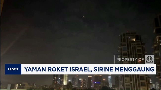 Video: Yaman Roket Israel, Sirine Menggaung