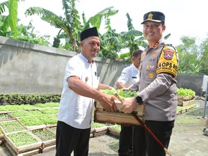 Bibit Tanaman Diserahkan ke Kades Lamongan demi Ketahanan Nasional