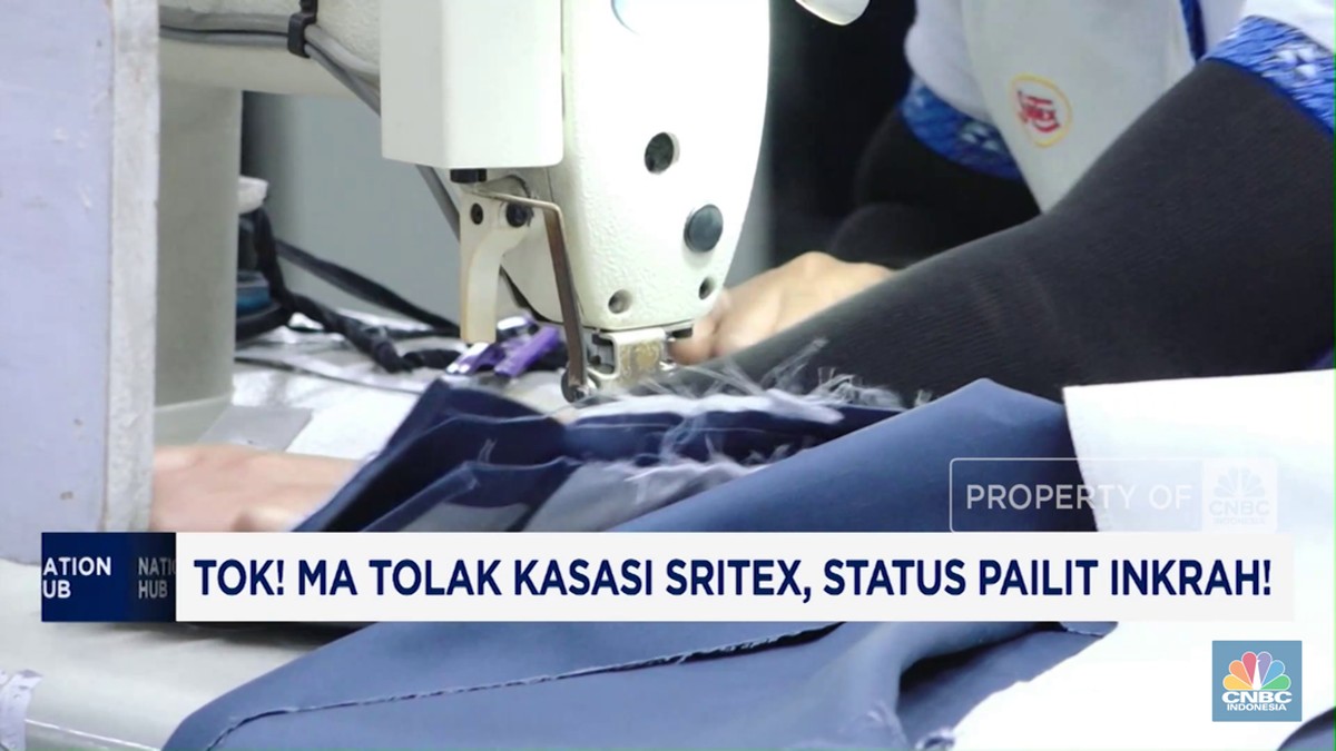 Video : Tok! MA Tolak Kasasi Sritex, Status Pailit Inkrah!