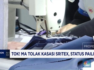  Tok! MA Tolak Kasasi Sritex, Status Pailit Inkrah!