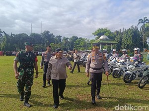 Aparat Gabungan Gelar Apel Pengamanan Natal-Tahun Baru di Kabupaten Bogor