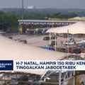 Video: H-7 Natal, Hampir 150 Ribu Kendaraan Tinggalkan Jabodetabek