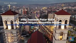 Video: Intip Semarak Pasar Natal di Tengah Negara Mayoritas Muslim