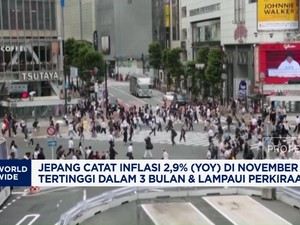 Video: Inflasi Jepang 2,9% di November 2024, Tertinggi Dalam 3 Bulan