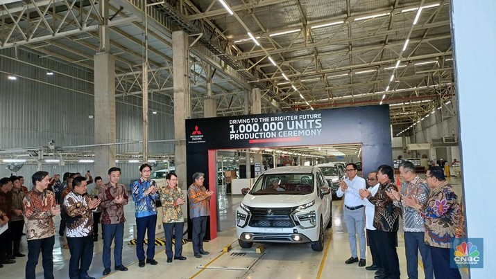 Konferensi pers MMKI 1-Million Production Ceremony, di Cikarang Jumat (20/12/2024). (CNBC Indonesia/Ferry Sandi)