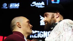 Saling Tatap Tyson Fury Vs Oleksandr Usyk Bikin Netizen Heboh
