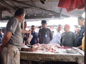 Harga Bahan Pokok Stabil Jelang Nataru, Pj Gubernur Babel: Stok Aman