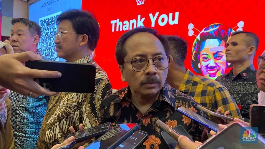 Presiden Direktur Smartfren, Merza Fachys, dalam Paparan Publik Kinerja Perusahaan, di Jakarta, Jumat (20/12/2024). (²©²ÊÍøÕ¾/Novina Putri Besari)