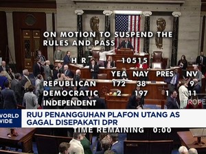 Video: RUU Penangguhan Plafon Utang AS Gagal Disepakati DPR