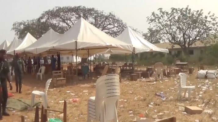 Setidaknya 35 anak tewas dalam kerumunan di pekan raya sekolah di Nigeria. (Tangkapan Layar Video AP)