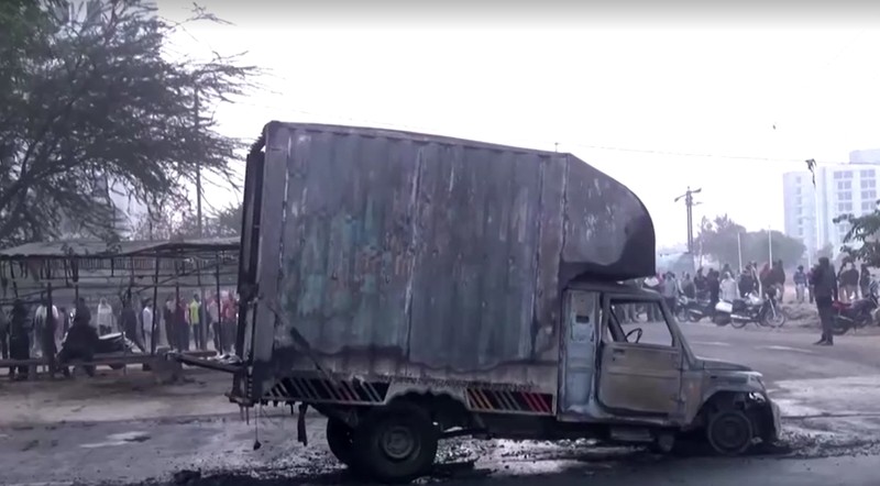 Kecelakaan Truk Tangki India. (Reuters)