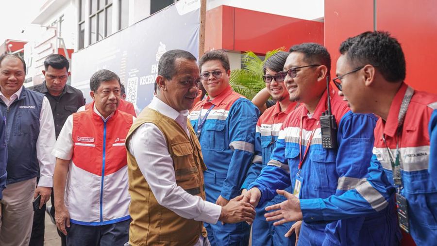Menteri ESDM kunjungi Terminal BBM Tanjung Gerem. dok: pertamina