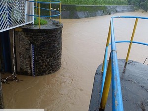 Bendung Tabo-tabo Pangkep Turun Jadi Waspada, Ketinggian Air 450 Cm