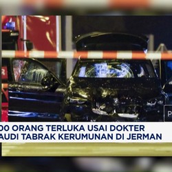 Video: 200 Orang Terluka Usai Dokter Saudi Tabrak Kerumunan di Jerman