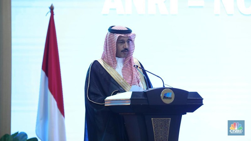 Arsip Nasional RI (ANRI) menandatangani Nota Kesepahaman (MoU) dengan Arsip Nasional Kerajaan Arab Saudi (NCAR). Penandatanganan dilakukan di Gedung ANRI, Jakarta Selatan pada Senin (23/12/2024). (CNBC Indonesia/Tri Susilo)