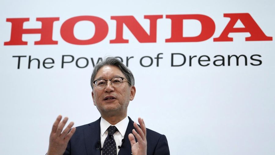 CEO Honda Toshihiro Mibe. (AP Photo/Eugene Hoshiko)