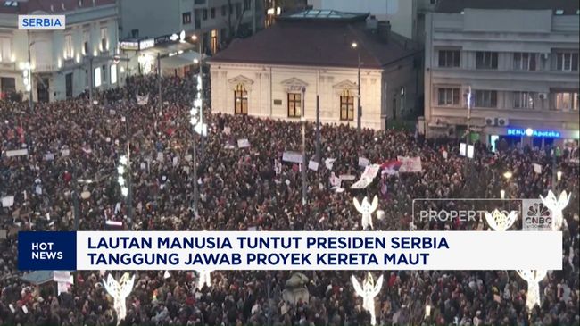 Video: Warga Tuntut Presiden Serbia
