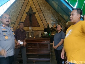 Pesan Kapolres Pacitan saat Silaturahmi ke Gereja Jelang Natal