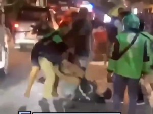Viral Baku Hantam Ojol Vs Ojek Pangkalan di Berawa, 4 Pria Ditangkap