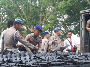 Cegah Potensi Penyalahgunaan, Ribuan Senpi Anggota Polda Babel Dicek