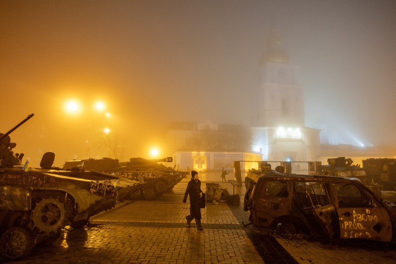 Israel Palestinians Christmas Nuns walk along the Church of the Nativity, traditionally believed to be the birthplace of Jesus, on Christmas Eve, in the West Bank city of Bethlehem, Tuesday, Dec. 24, 2024. (AP Photo/Matias Delacroix)