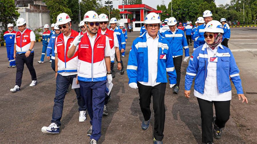 Mendag Budi Santoso tinjau SPBE Padalarang. Dok: Pertamina