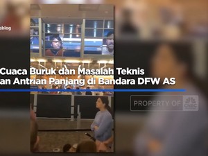 Cuaca Buruk dan Masalah Teknis Sebabkan Antrian Panjang di Bandara DFW