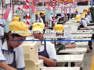 Komisi VII DPR RI Minta Prabowo Turun Tangan Selamatkan Sritex