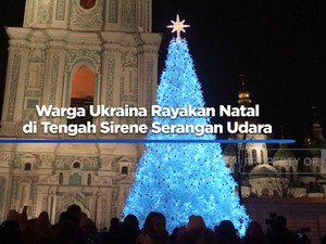 Warga Ukraina Rayakan Natal di Tengah Sirene Serangan Udara