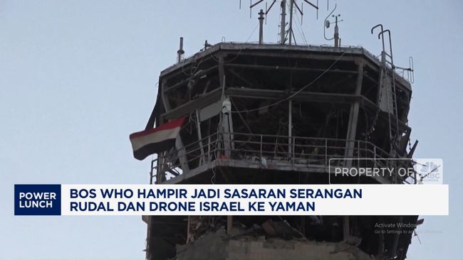 Bos WHO Hampir Kena Serangan Rudal & Drone Israel ke Yaman