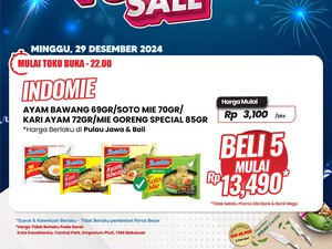 Merapat! Beli 5 Bungkus Mi Instan di Transmart Full Day Sale Cuma Rp 13 Ribuan