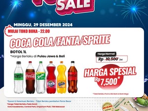 Aneka Minuman Ringan Diskon Gede-gedean di Transmart Full Day Sale