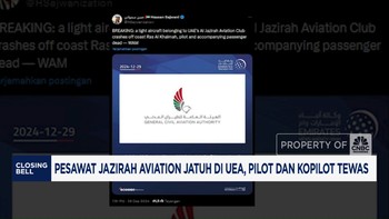 Pesawat Jazirah Aviation Jatuh di UEA, Pilot dan Kopilot Tewas