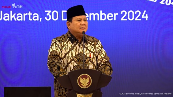 Pengarahan Presiden Prabowo pada Musrenbangnas RPJMN 2025-2029, Jakarta, 30 Desember 2024.