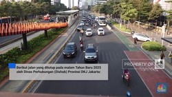 Video : Daftar Ruas Jalan Jakarta Ditutup di Malam Tahun Baru