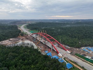 Didesain Sesuai HUT RI, Ini Keunikan Jembatan Dirgahayu Tol IKN
