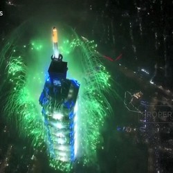 Video: Gedung Tertinggi Taiwan Sajikan Pesta Kembang Api Spektakuler